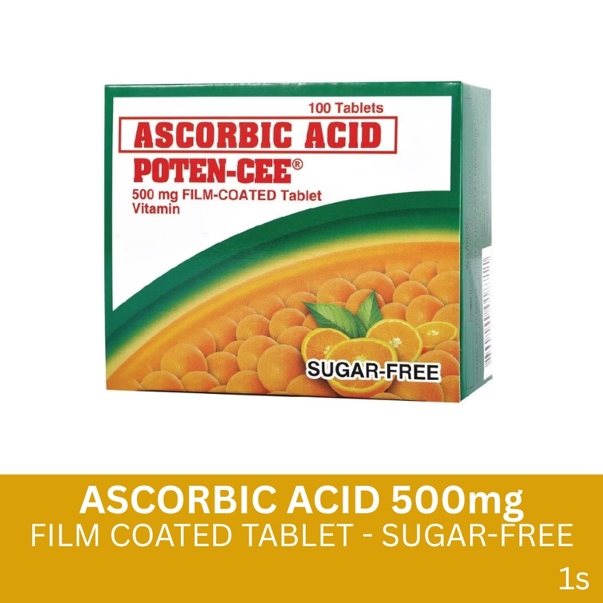 Potencee Ascorbic Acid 500mg 1 Sugar Free Tablet