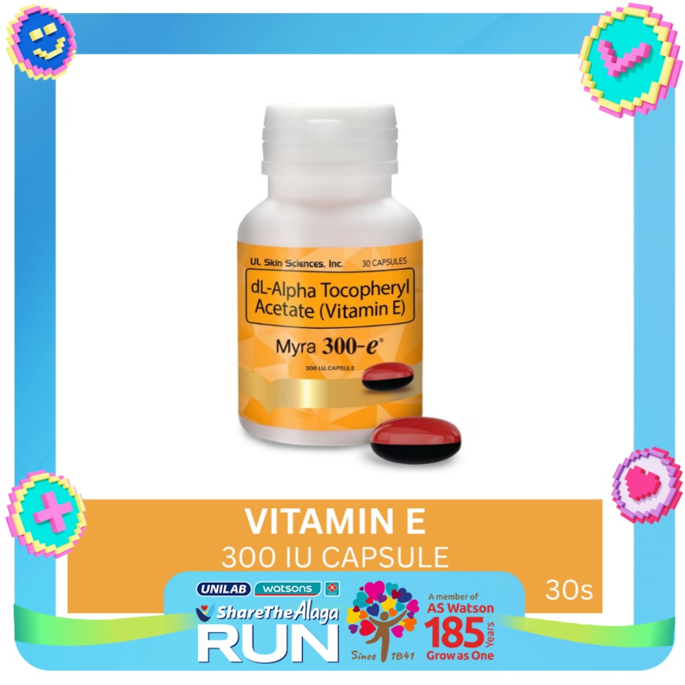 dl-Alpha Tocopheryl Acetate (Vitamin E) 30 Capsules