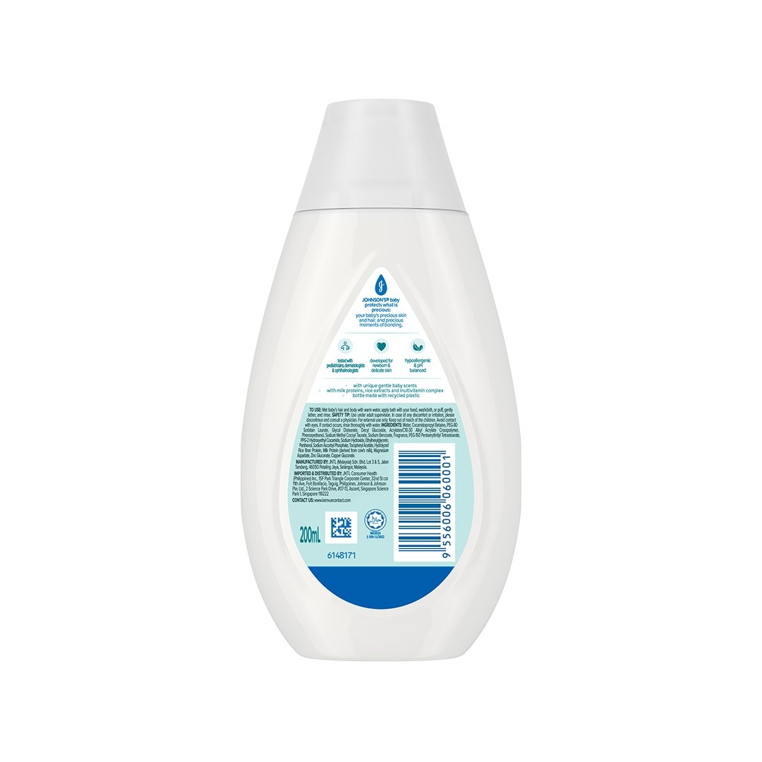 Johnson's Milk + Rice Baby Bath 200ml - Baby Essentials, Baby Care, Baby Wash, Body Wash For Baby