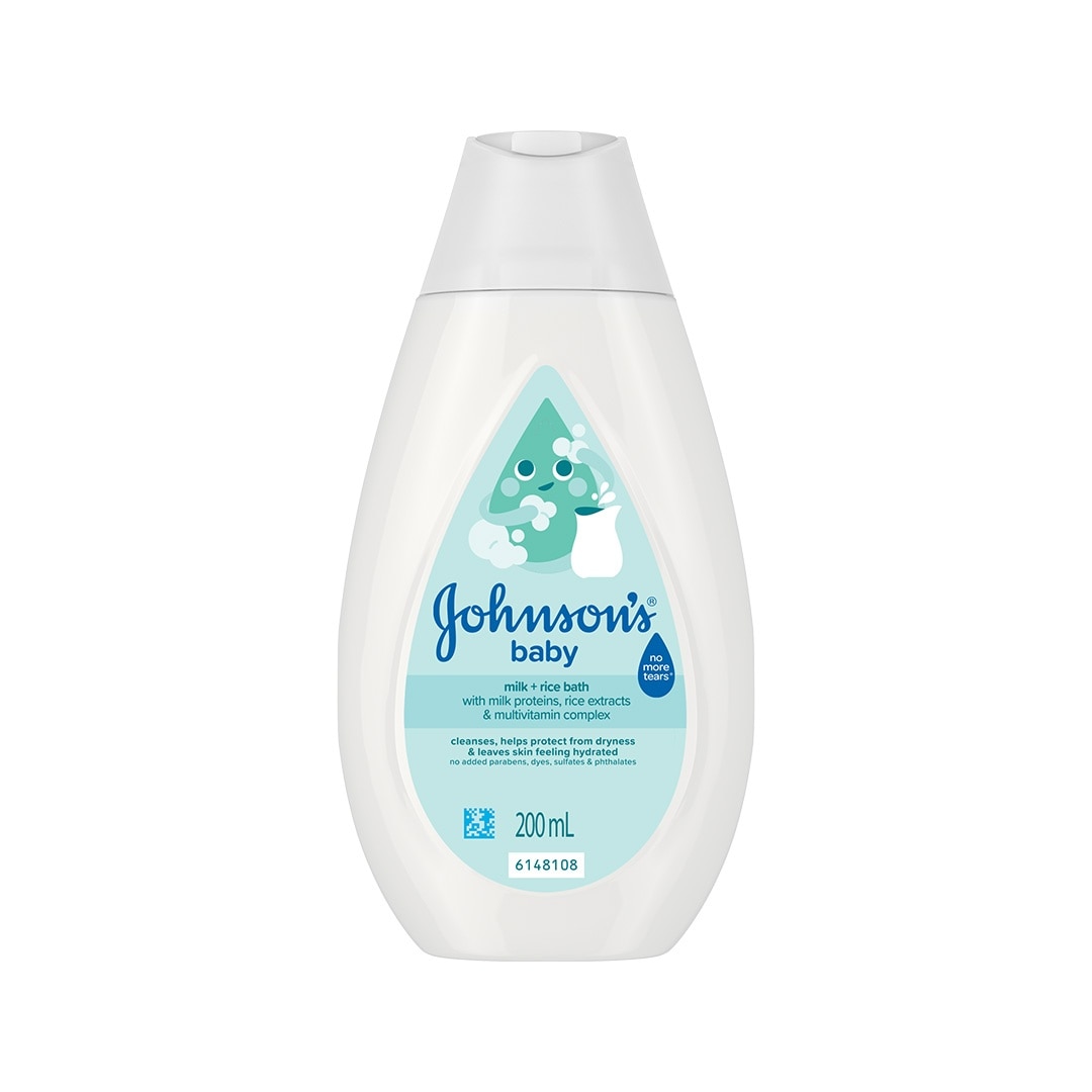 Johnson's Milk + Rice Baby Bath 200ml - Baby Essentials, Baby Care, Baby Wash, Body Wash For Baby