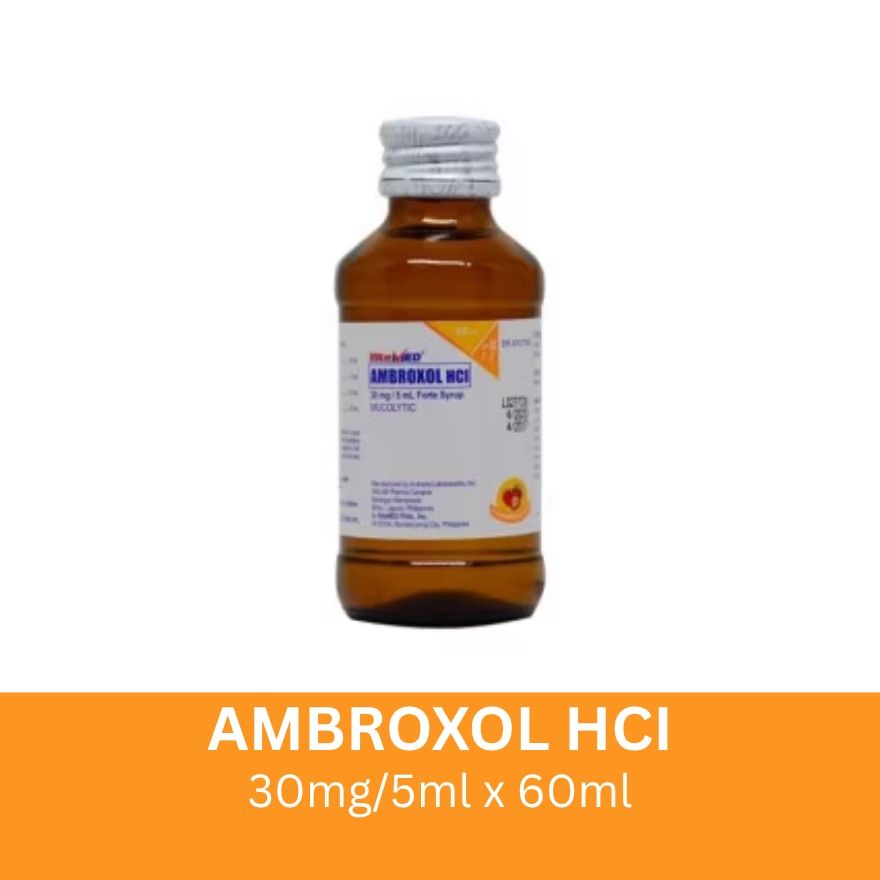 Ambroxol 30mg/5mL Syrup x60 mL