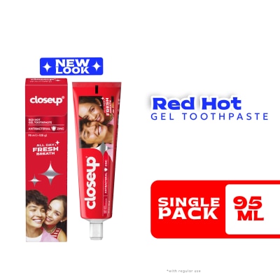 CLOSE UP CLOSEUP Gel Toothpaste Antibacterial Zinc Red Hot 50ml