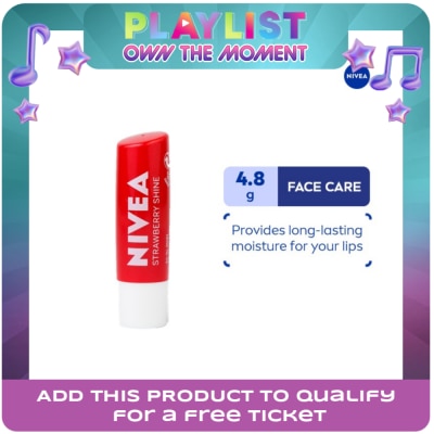 NIVEA - NIVEA Strawberry Shine Lip Balm 4.8g