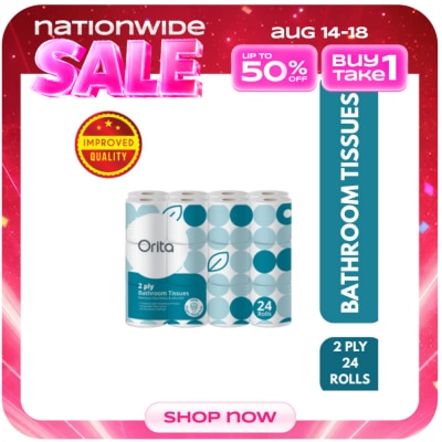 ORITA - 2-ply 24 Rolls Bathroom Tissue image