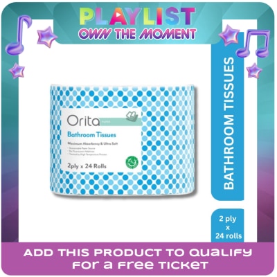 ORITA - 2-ply 24 Rolls Bathroom Tissue