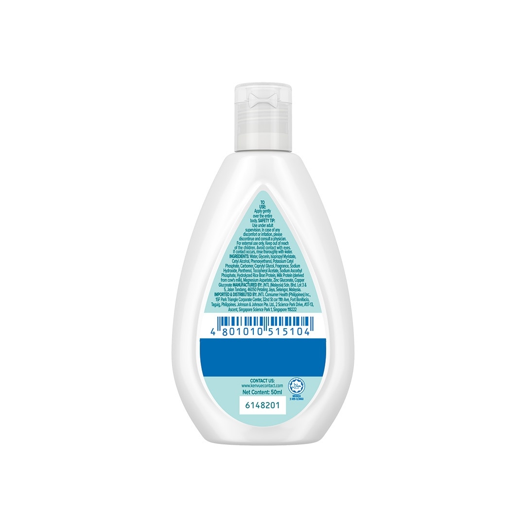 Johnson's Milk+Rice Baby Lotion 50ml-Lotion for Baby,Baby Essentials,Baby Body Lotion,Milk Lotion