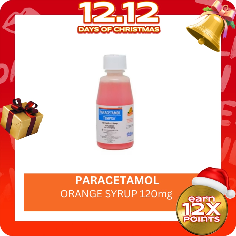 Tempra Orange Syrup 120mg 120ml