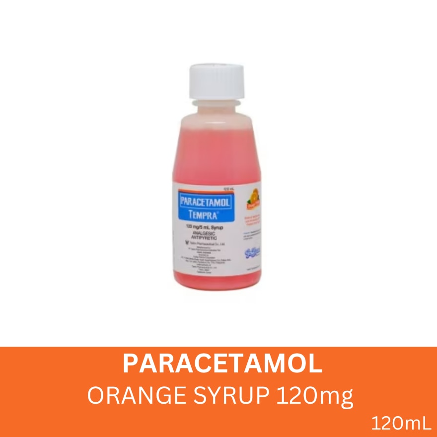 Tempra Orange Syrup 120mg 120ml