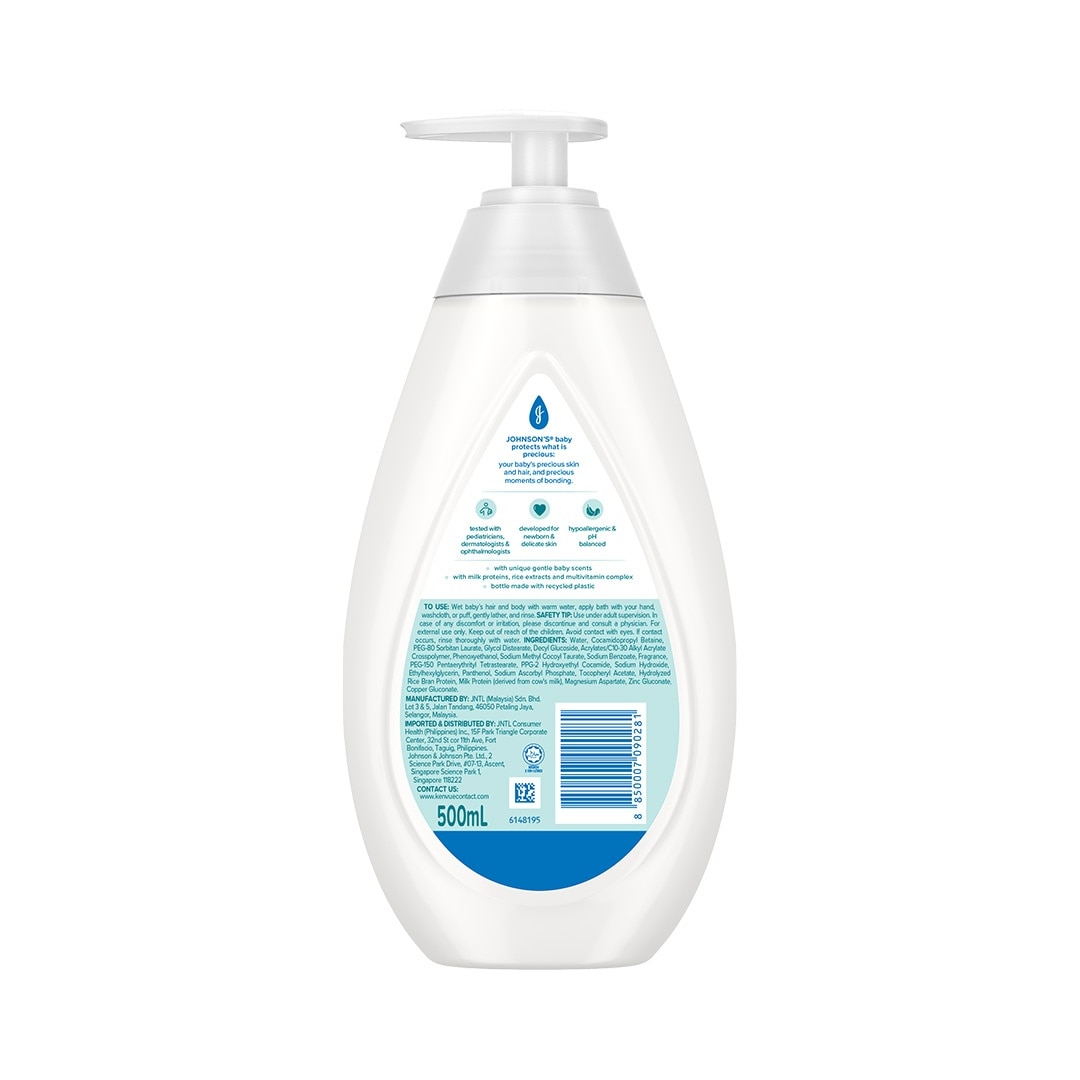 Johnson's Milk + Rice Baby Bath 500ml - Baby Essentials, Baby Care, Baby Wash, Body Wash For Baby