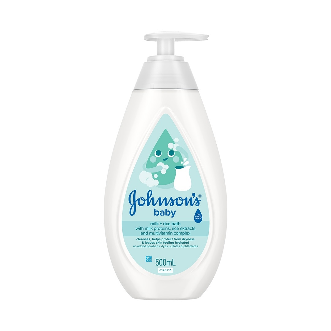Johnson's Milk + Rice Baby Bath 500ml - Baby Essentials, Baby Care, Baby Wash, Body Wash For Baby