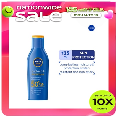 NIVEA - Sun Protect & Moisture Lotion with SPF 50 125ml