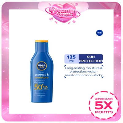 NIVEA - Sun Protect & Moisture Lotion with SPF 50 125ml