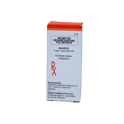 MAXOPTIC, MAXOPTIC Eye Drops 5ml [PRESCRIPTION REQUIRED] | Watsons ...