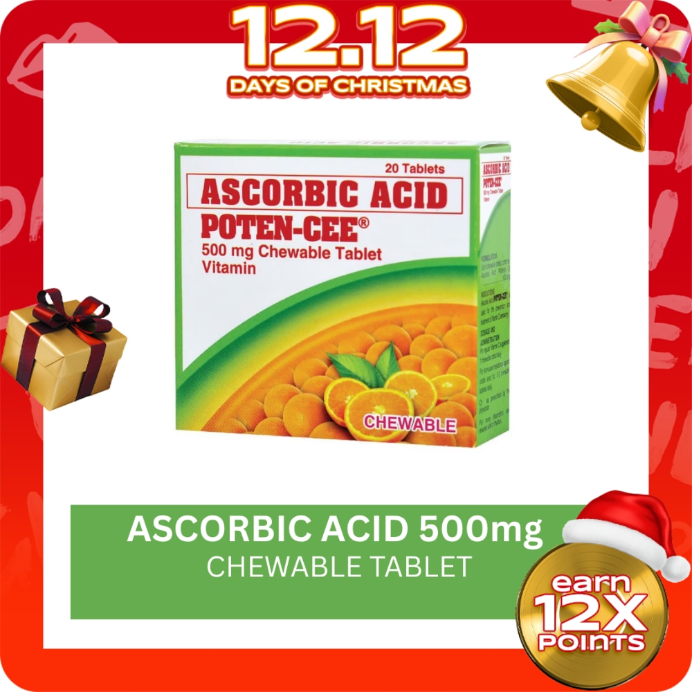 Ascorbic acid 20 Chewable Tablets