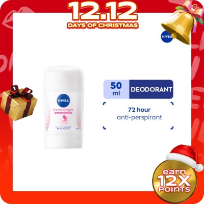 NIVEA NIVEA Deodorant Extra Brightening Anti-Perspirant Stick 40ml