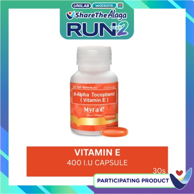 MYRA E MYRA E Vitamin E 400 IU X 30 Capsule image