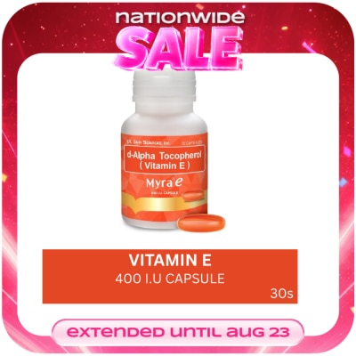 MYRA E - MYRA E Vitamin E 400 IU X 30 Capsule image