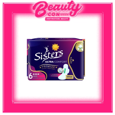 SISTERS Ultra Comfort 245mm with Wings 6 Thin Pads