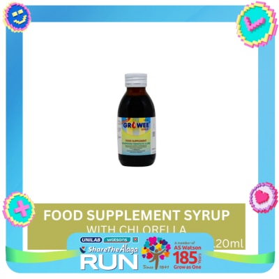 GROWEE Vitamins With Chlorella Growth Factor Syrup 120mL