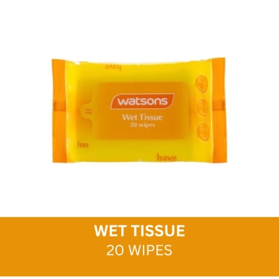 WATSONS Yellow Wet Tissue 20 Sheets
