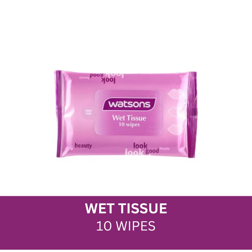 Wet Tissue Look Good Beauty 10 Wipes