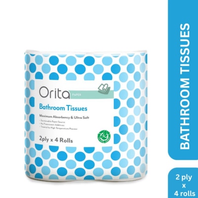 ORITA - 2-ply 4 Rolls Bathroom Tissue