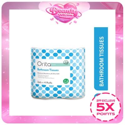 ORITA - 2-ply 4 Rolls Bathroom Tissue