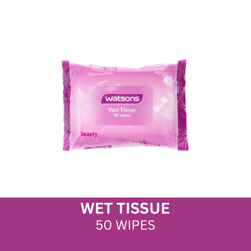 Violet Wet Tissue 50 Sheets