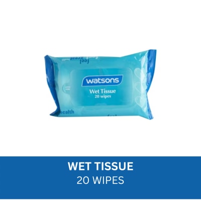WATSONS Blue Wet Tissue 20 wipes