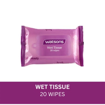 WATSONS Violet Wet Tissue 20 Sheets