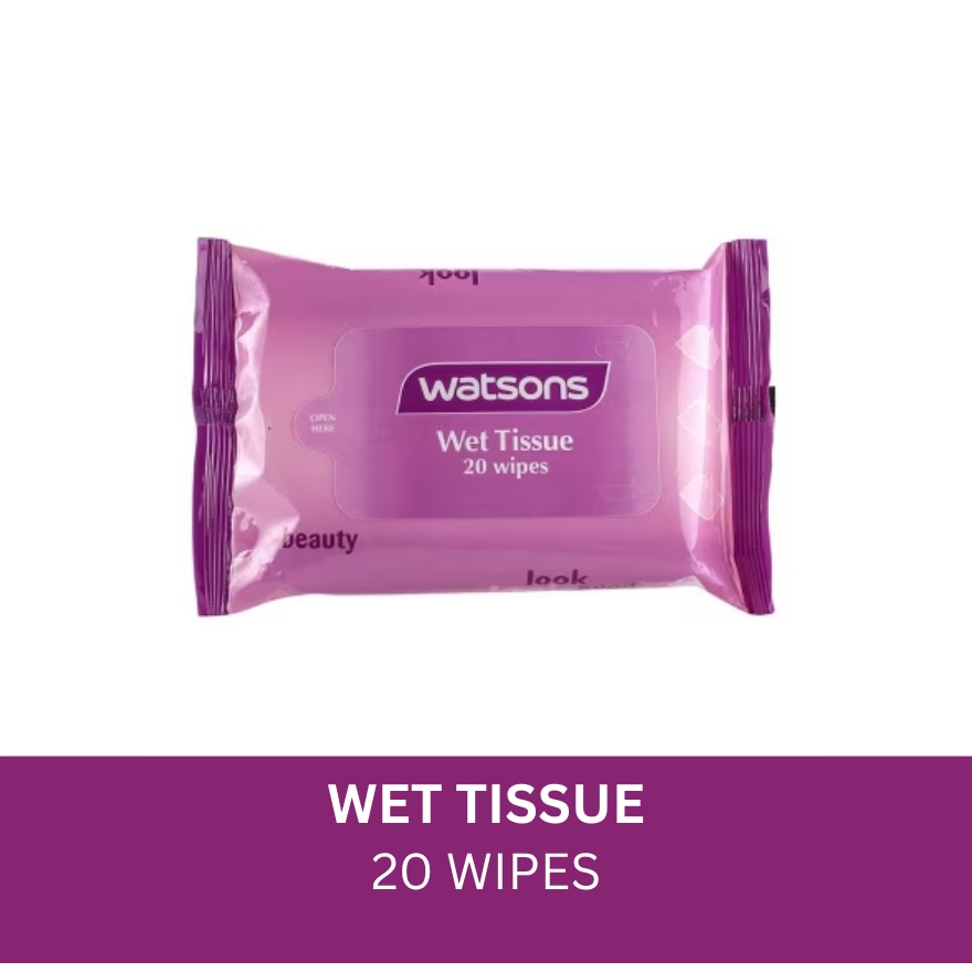 Violet Wet Tissue 20 Sheets