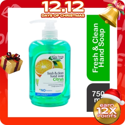 BODY TREATS Citrus Hand Soap 750ml