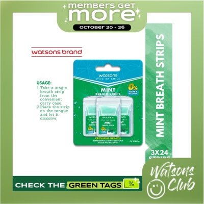 WATSONS Sugar Free Mint Breathe Strips image