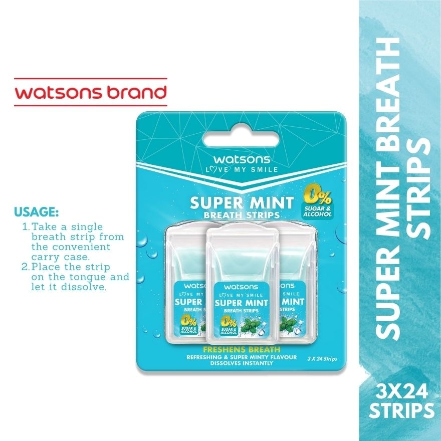 Sugar Free Super Mint Breathe Strips