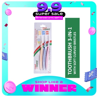 MED GUARD - Toothbrush 3-in-1 with Soft Curved Bristles 3s image