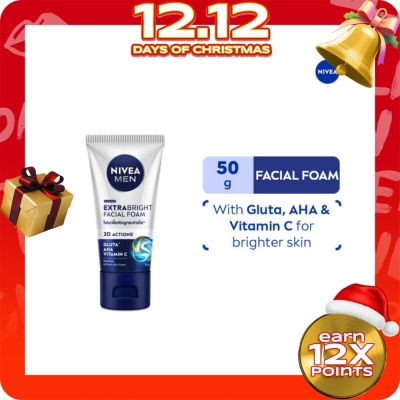 NIVEA NIVEA Men Extra Brightening Facial Foam 50g