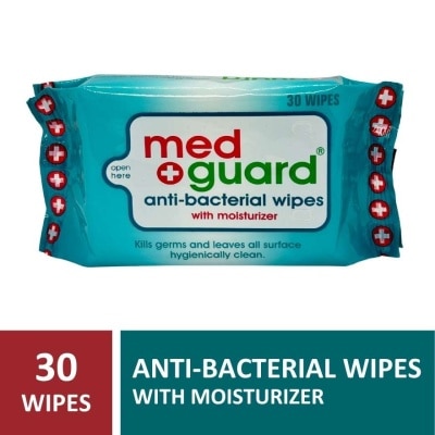 MED GUARD Anti Bacterial Wipes 30 wipes
