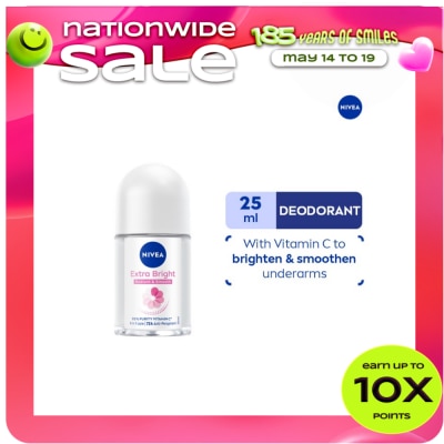NIVEA - NIVEA Deodorant Extra Brightening Roll-On 25ml