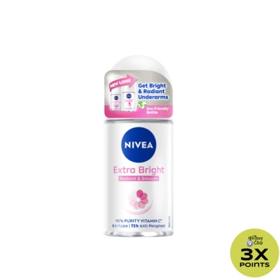 NIVEA NIVEA Deodorant Extra Brightening Anti-Perspirant Roll-On 50ml