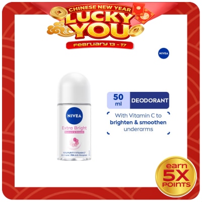 NIVEA NIVEA Deodorant Extra Brightening Anti-Perspirant Roll-On 50ml