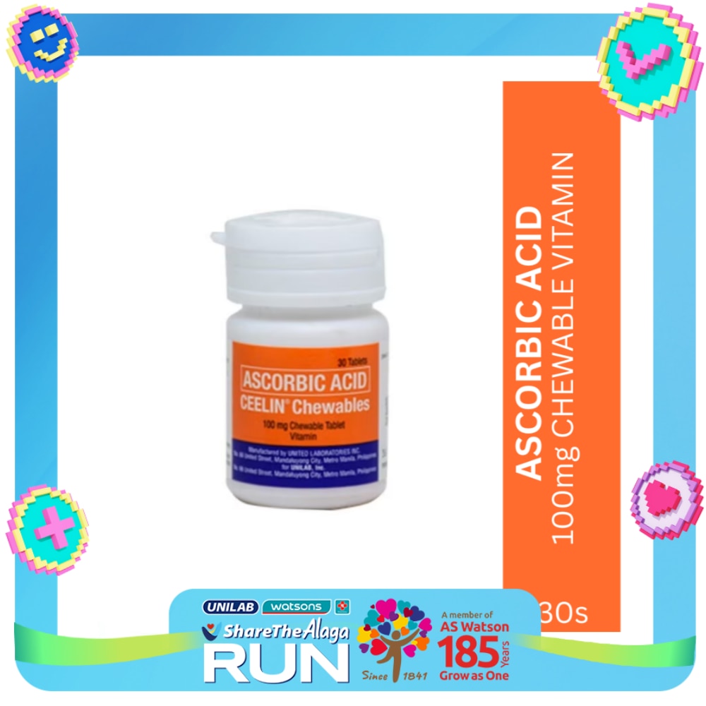 Ascorbic Acid Chewable 100mg 30 Tablets