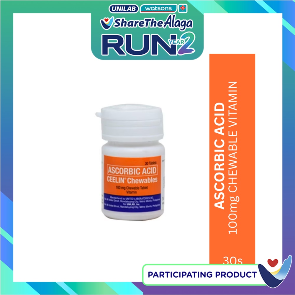 Ascorbic Acid Chewable 100mg 30 Tablets image