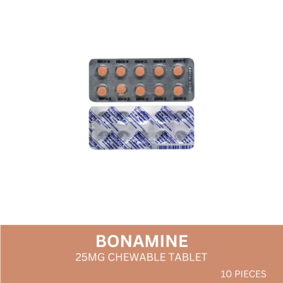 BONAMINE BONAMINE 25MG CHEWABLE TABLET 10 PIECES