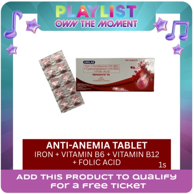 HEMARATE - Iron + Folic Acid + Vitamin B Complex 1 Tablet