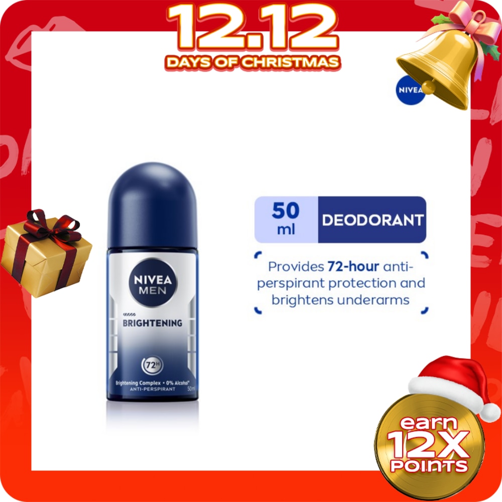 NIVEA Men Deodorant Brightening Anti-Perspirant Roll-On 50ml
