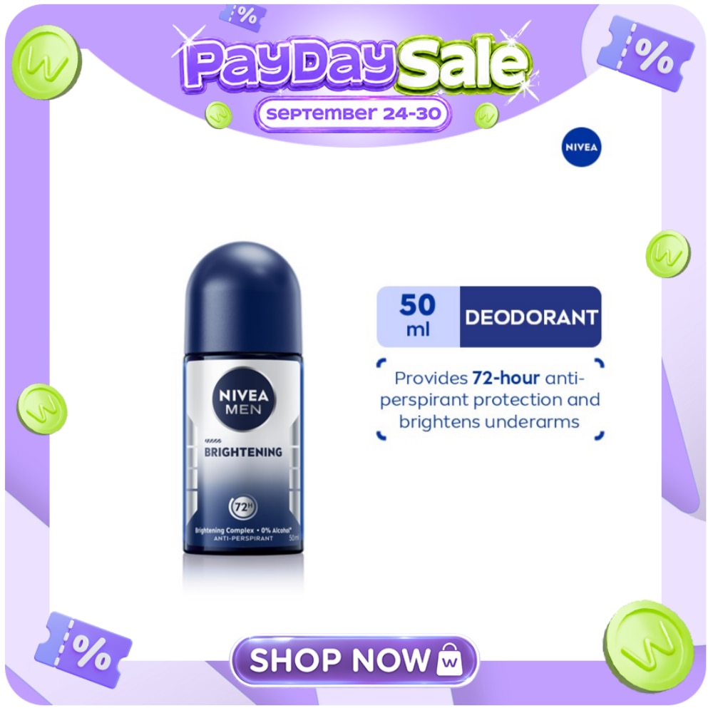 NIVEA Men Deodorant Brightening Anti Perspirant Roll On 50ml image