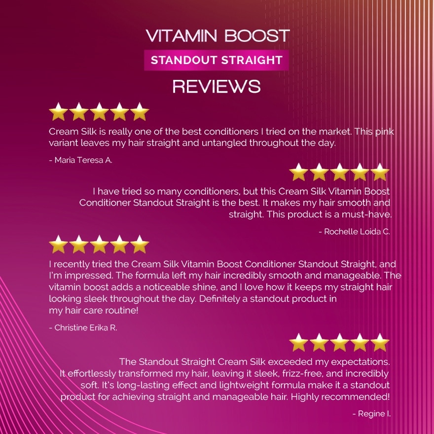 Cream Silk Ultimate Reborn Standout Straight Conditioner 180ml