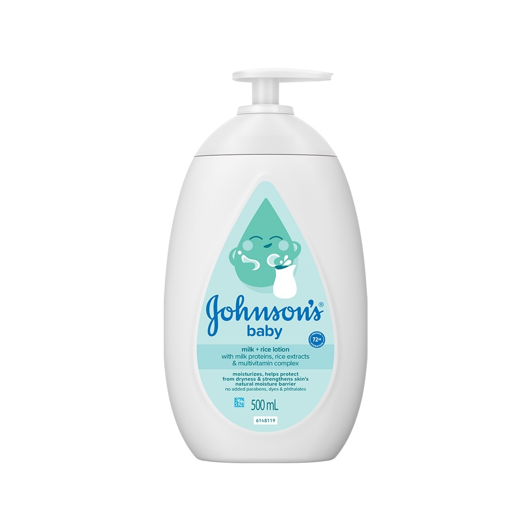 Johnson's Milk+Rice Baby Lotion 500ml-Lotion for Baby,Baby Essentials,Baby Body Lotion,Milk Lotion