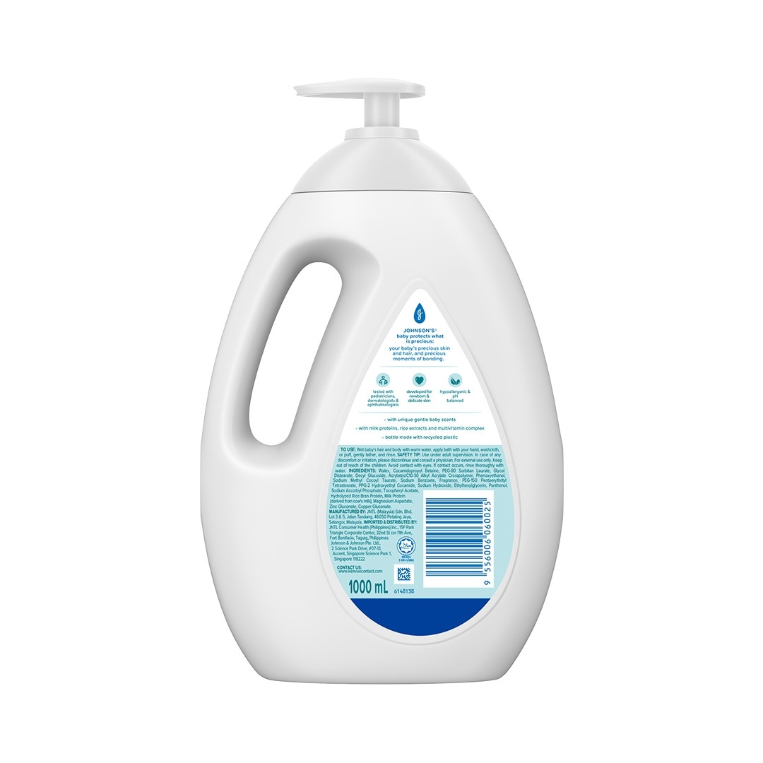 Johnson's Milk + Rice Baby Bath 1000ml - Baby Essentials, Baby Care, Baby Wash, Body Wash For Baby