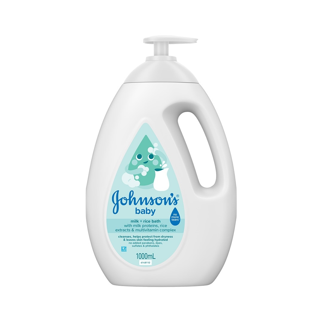 Johnson's Milk + Rice Baby Bath 1000ml - Baby Essentials, Baby Care, Baby Wash, Body Wash For Baby